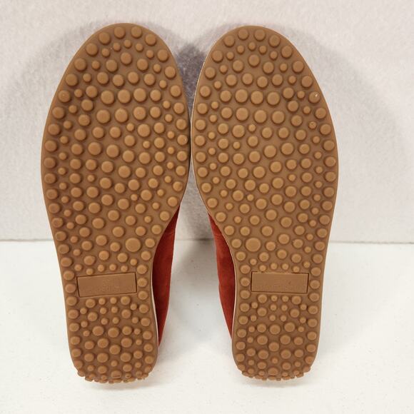 Caslon Bella Leather Suede Ballet Slip-On Flat Preppy Burgundy Women's Size 8.5M - Picture 11 of 13